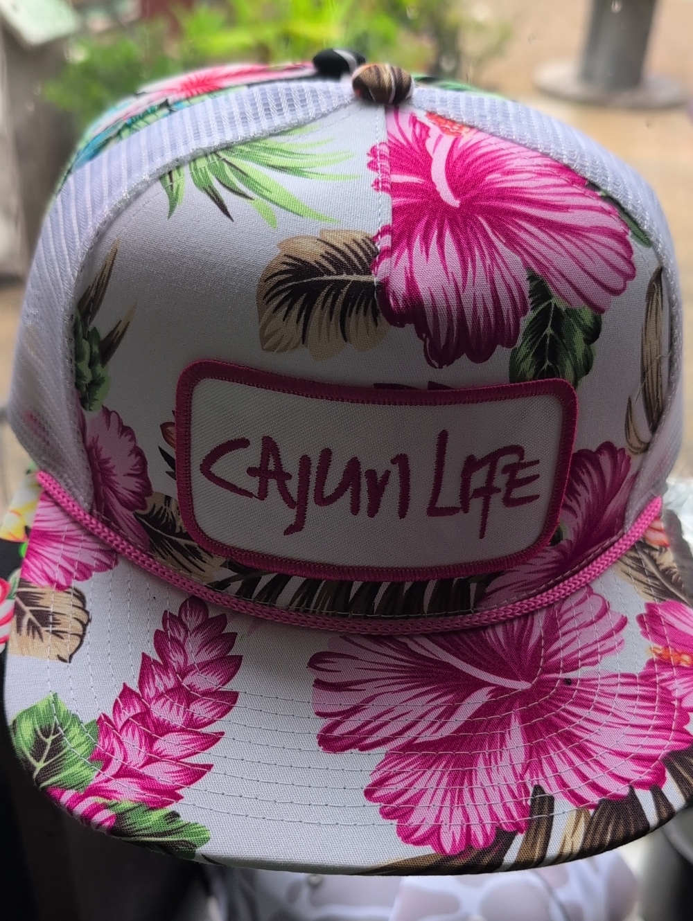 Women's Pink Floral Trucker Hat